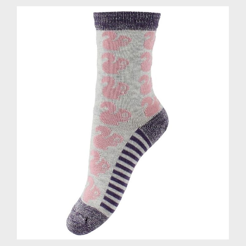 Melton Strmper - Grmeleret/Rosa m. Egern