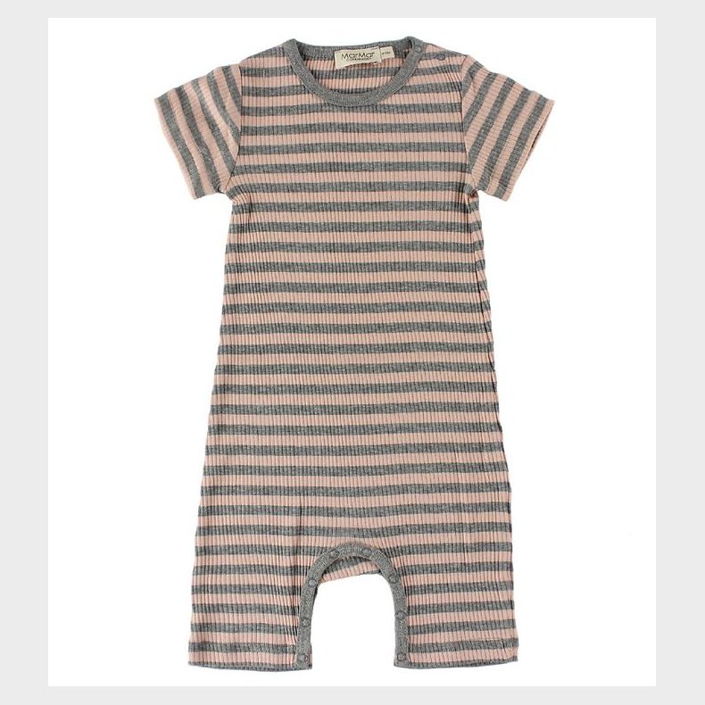 MarMar Sommerdragt - Rib - Rosa/Gr�stribet