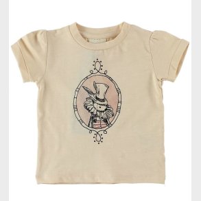 En Fant T-Shirt - Lys Fersken m. Kanin
