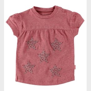 Fixoni T-Shirt - Rosameleret m. Stjerner