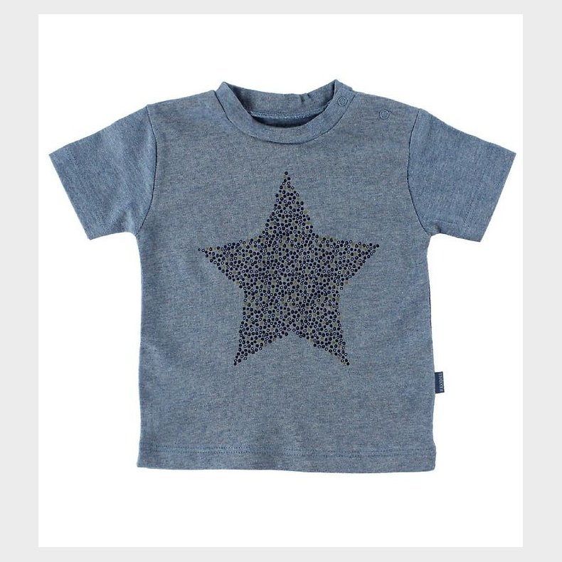 Fixoni T-Shirt - Blmeleret m. Stjerne