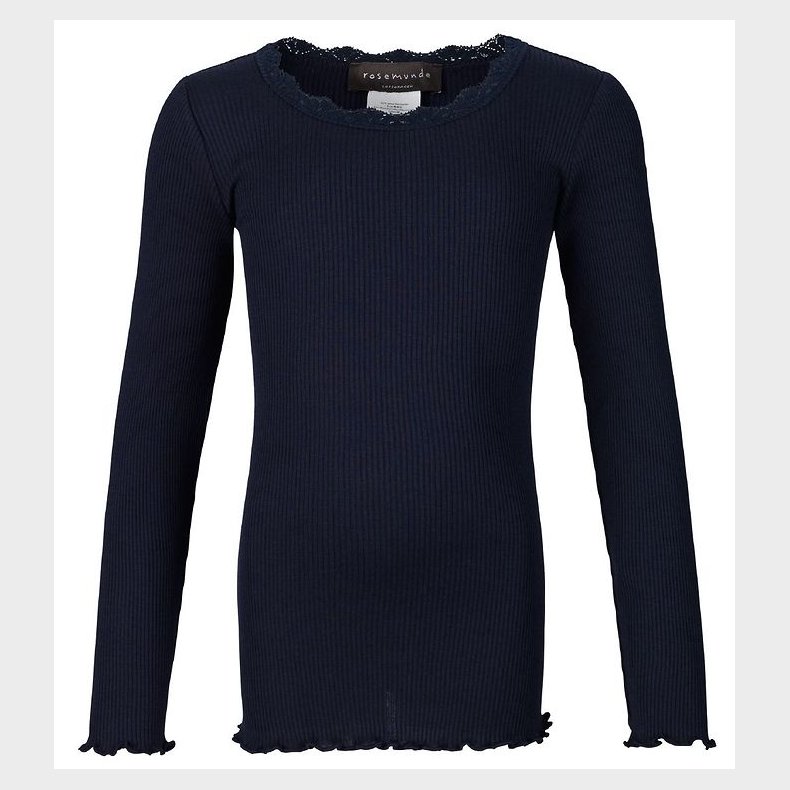 Rosemunde Bluse - Navy m. Blonder