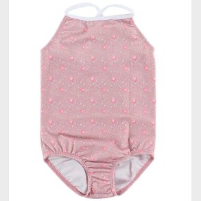 Petit Crabe Badedragt - UV50 - Rosa m. Blomster