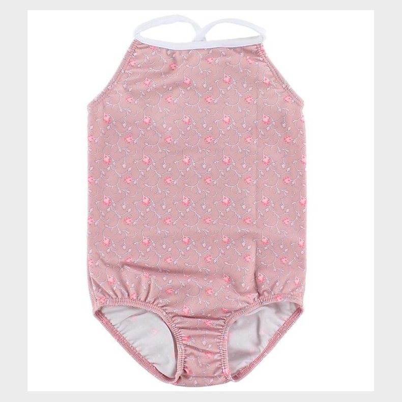 Petit Crabe Badedragt - UV50 - Rosa m. Blomster