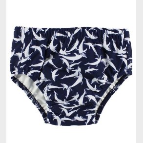 Petit Crabe Blebadebukser - UV50+ - Navy m. Delfiner