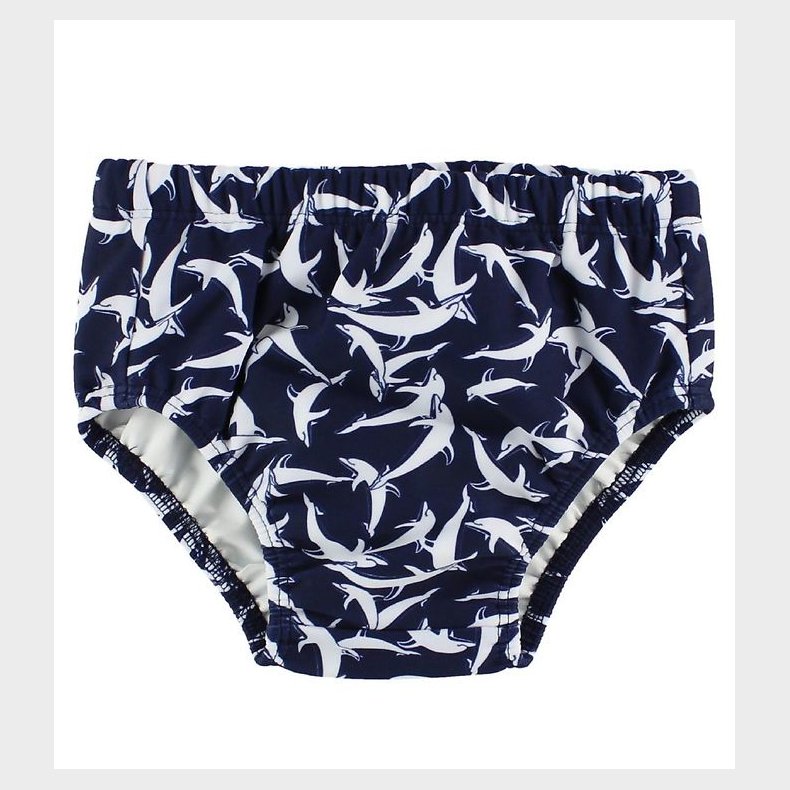 Petit Crabe Blebadebukser - UV50+ - Navy m. Delfiner