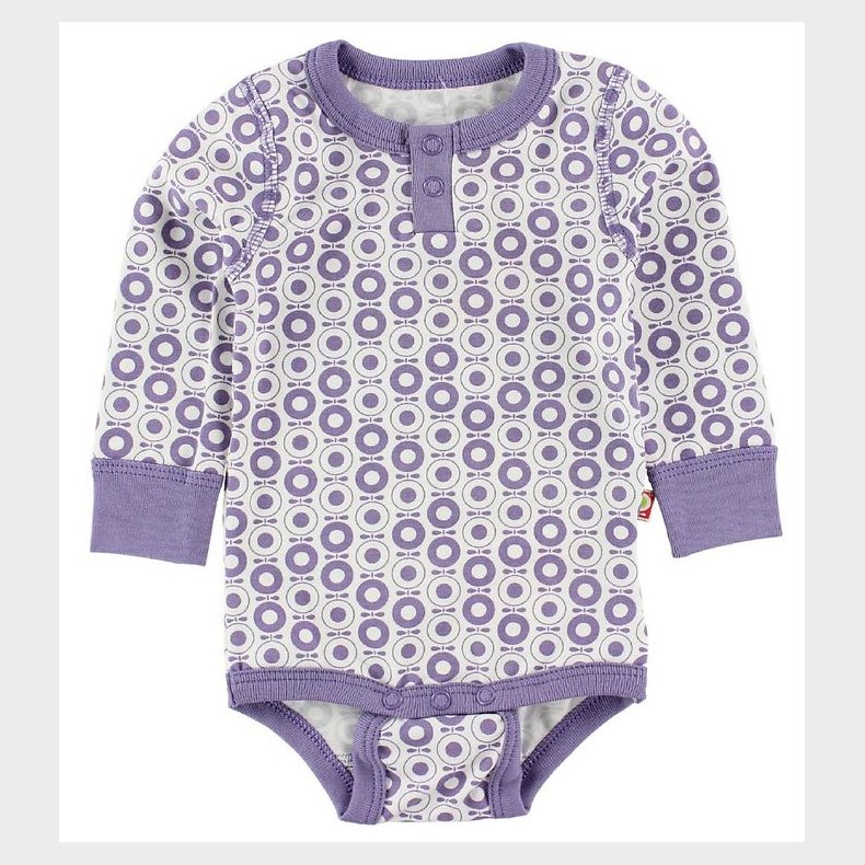 Katvig Classics Body - L/ - Hvid m. Lilla bler