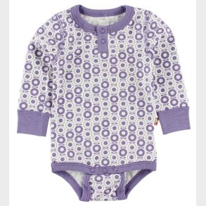 Katvig Classics Body - L/ - Hvid m. Lilla bler