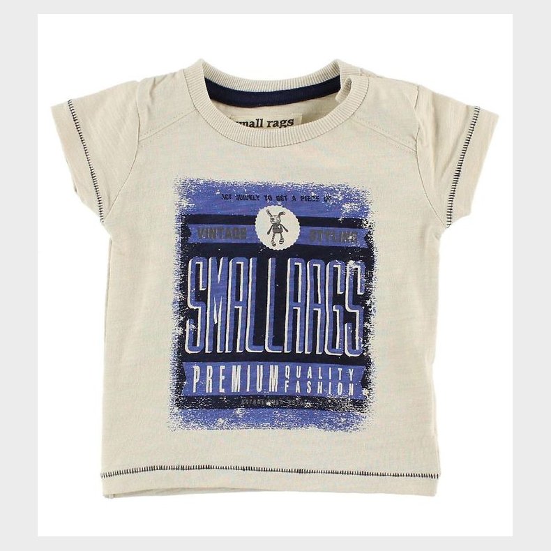 Small Rags T-Shirt - Crememeleret m. Print