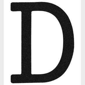 That's Mine Bogstav - D - Sort Glimmer