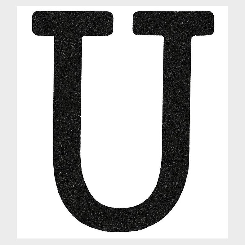 That's Mine Bogstav - U - Sort Glimmer