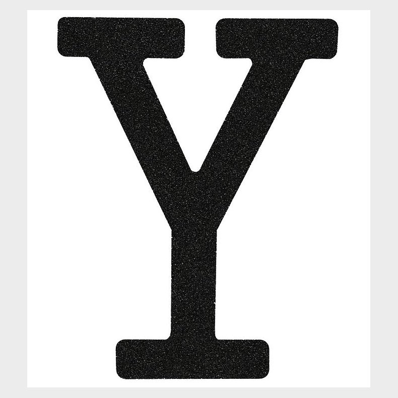 That's Mine Bogstav - Y - Sort Glimmer