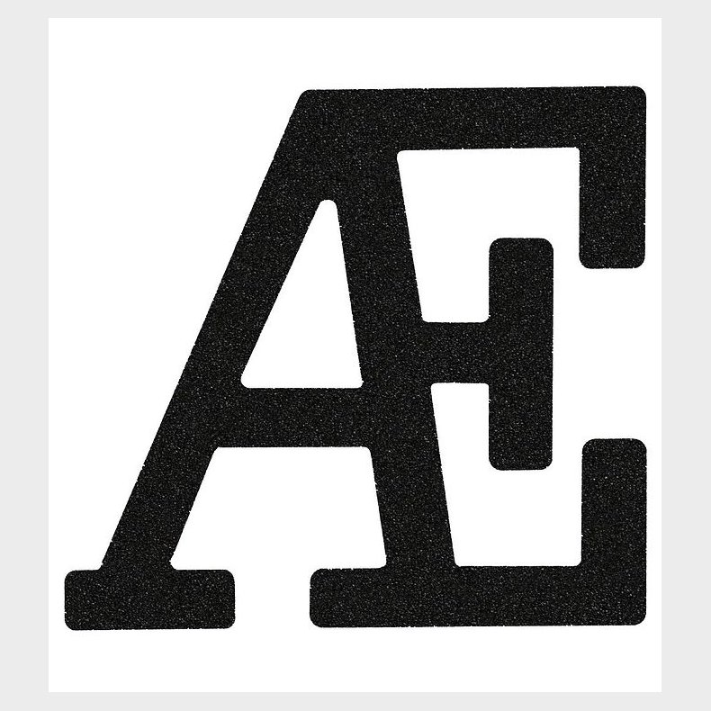 That's Mine Bogstav -  - Sort Glimmer