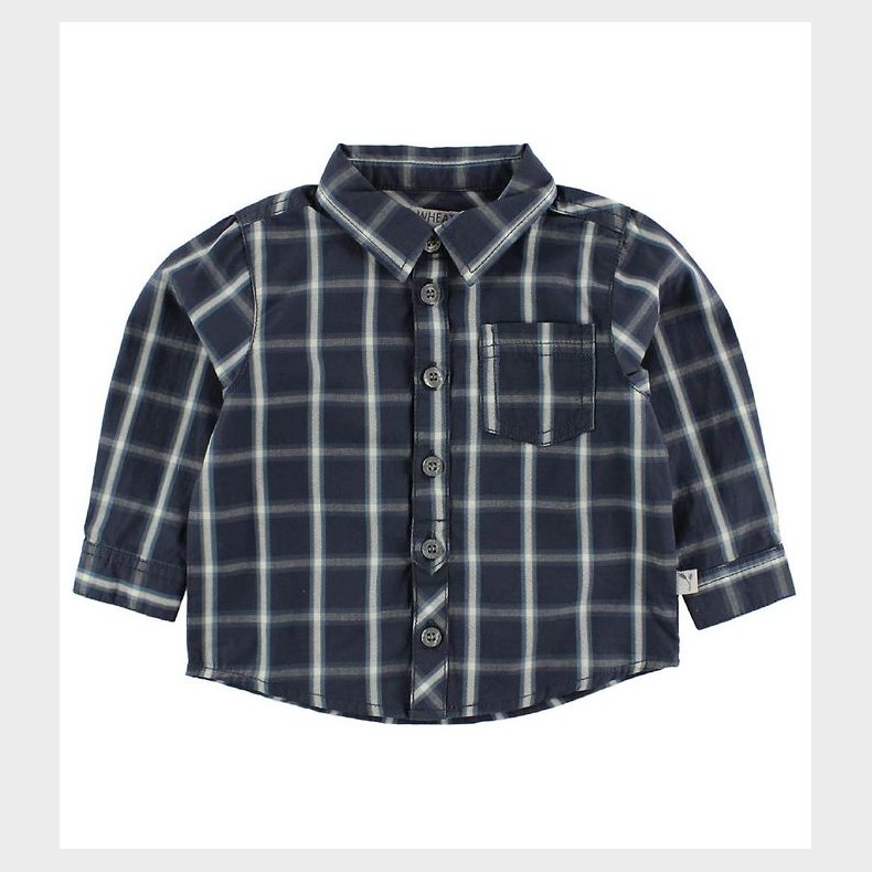 Wheat Skjorte - Greyblue m. Tern