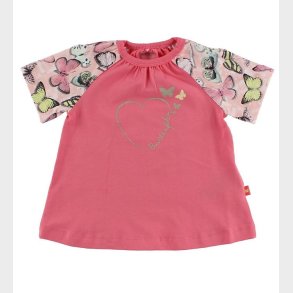 Me Too T-shirt - Pink m. Sommerfugle