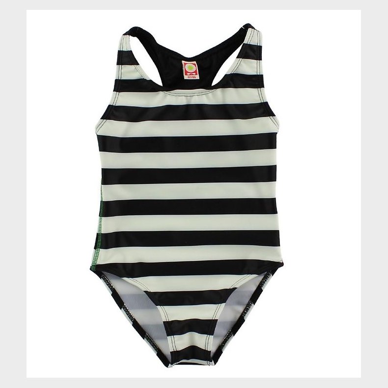 Katvig Classics Badedragt - UV60 - Sort/Hvidstribet