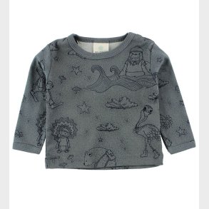 En Fant Bluse - Stvet Petroleum m. Dyr