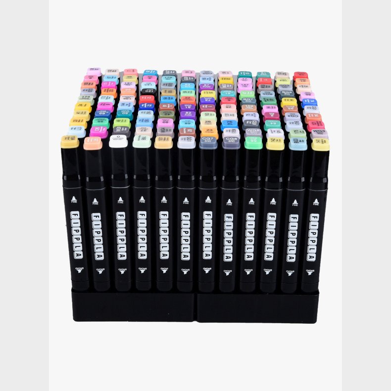 Fippla Dobbeltspids Alkoholbaserede Illustration Markers 120 Stk.