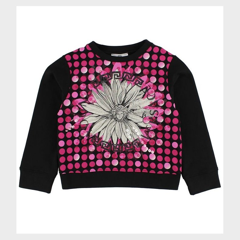 Young Versace Sweatshirt - Sort m. Pink/Medusa