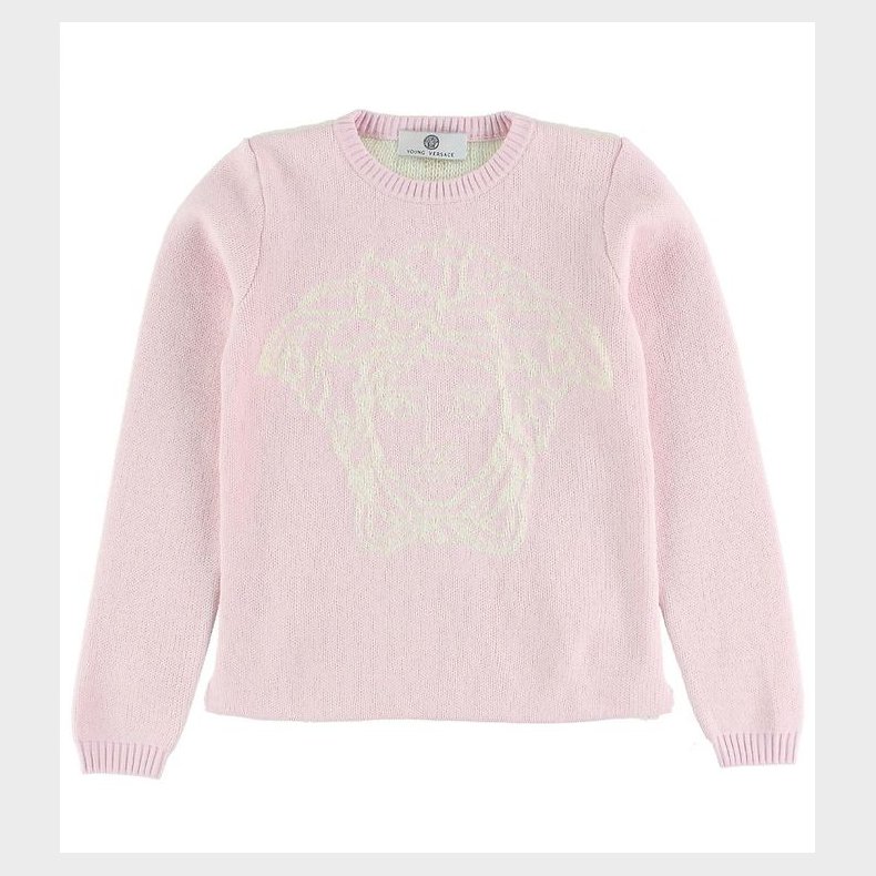 Young Versace Bluse - Strik - Rosa m. Logo