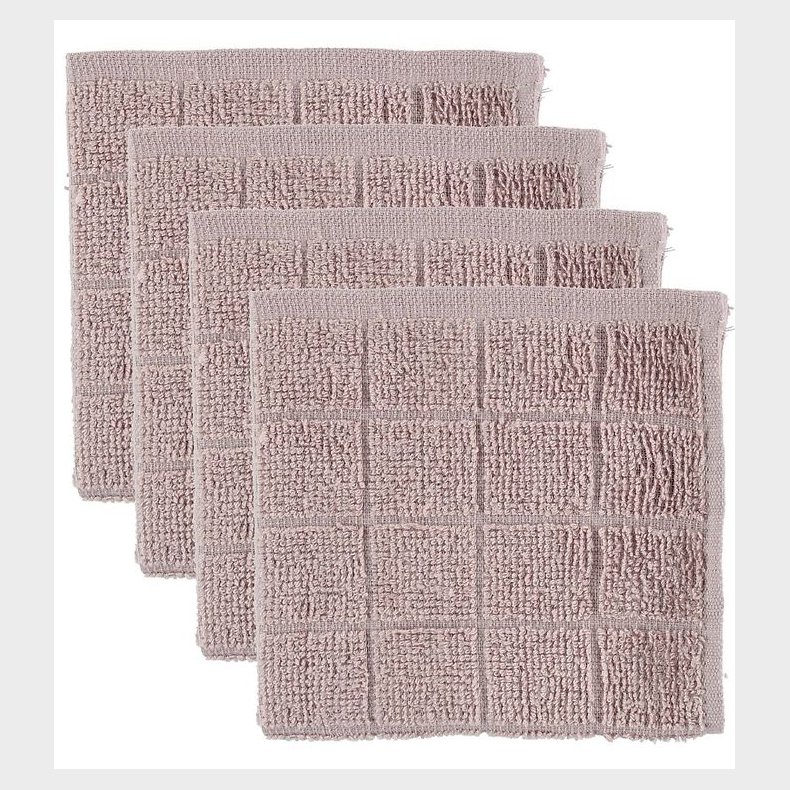 Pippi Vaskeklude - 4-pak - St�vet Rosa