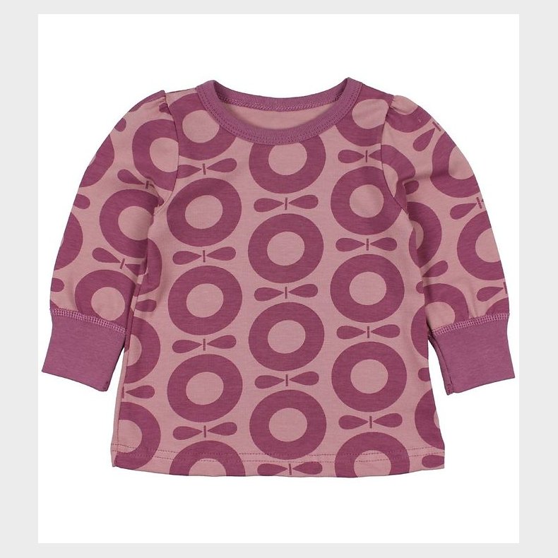 Katvig Classics Bluse - Rosa m. Lilla bler