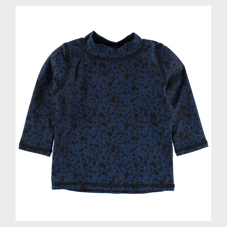 Soft Gallery Badebluse - UV50+ - Astin - Navy m. Prikker