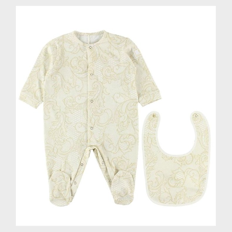 Young Versace Heldragt m. Savlesmk - Beige m. Print