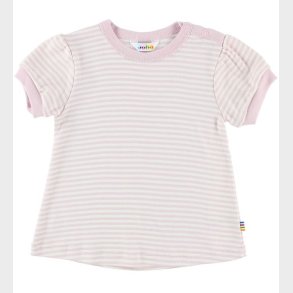 Joha T-shirt - Rosa/Creme Striber
