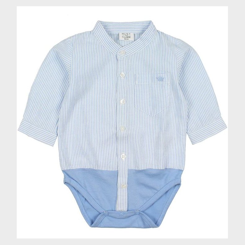 Hust and Claire Skjortebody l/� - Bl�stribet