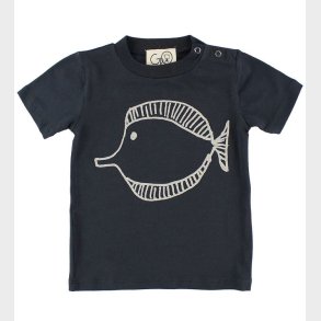 Gro T-shirt - Norr - Stlgr m. Fisk
