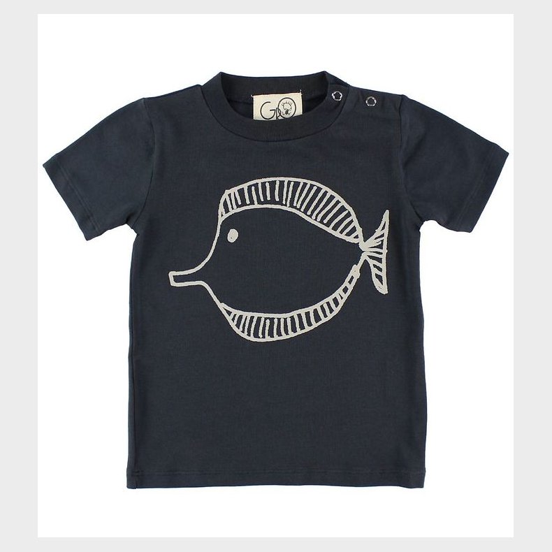 Gro T-shirt - Norr - Stlgr m. Fisk