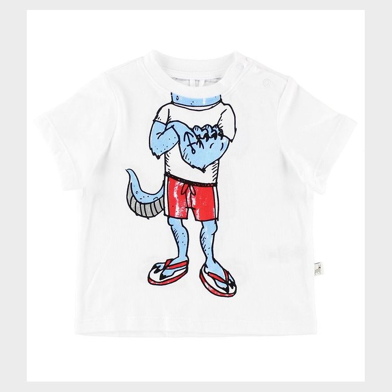 Stella McCartney Kids T-shirt - Hvid m. Monsterkrop