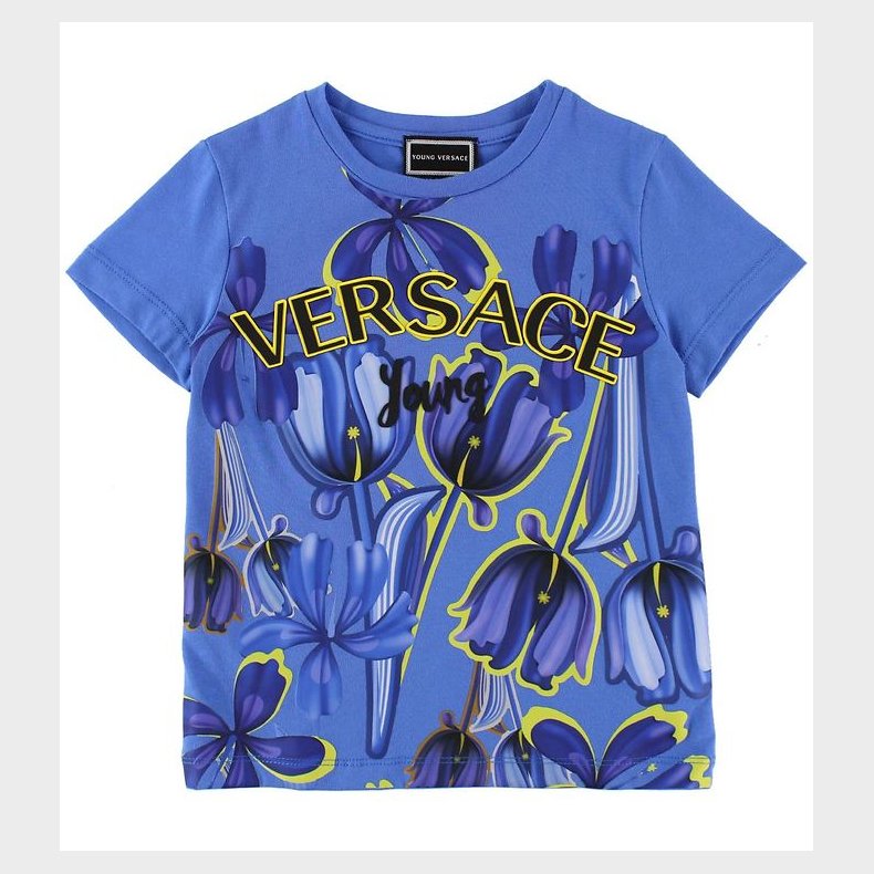 Young Versace T-shirt - Bl m. Blomster