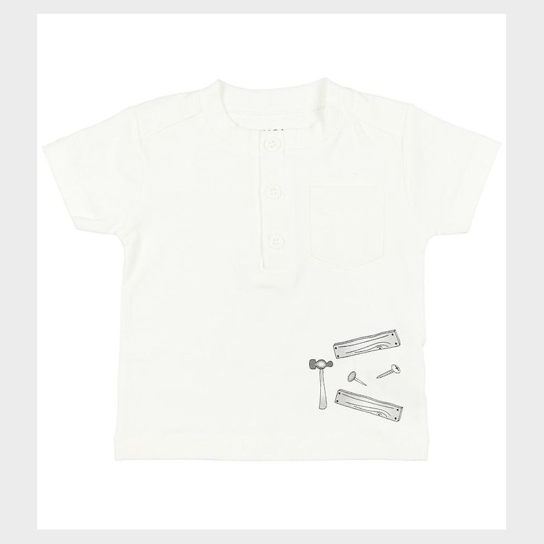 Fixoni T-shirt - Creme m. Print