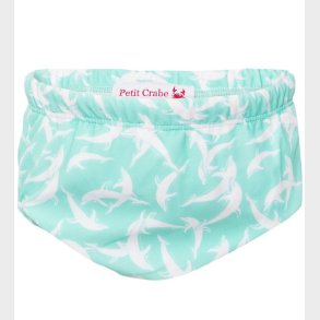 Petit Crabe Blebadebukser - Leo - UV50+ - Mint m. Delfiner