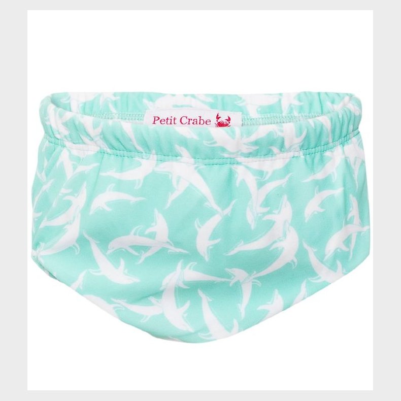 Petit Crabe Blebadebukser - Leo - UV50+ - Mint m. Delfiner