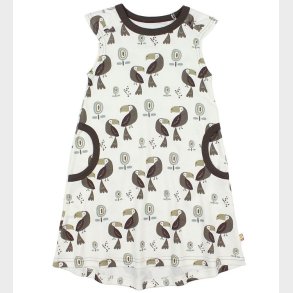 Katvig Kjole - Creme/Brun m. Tukaner