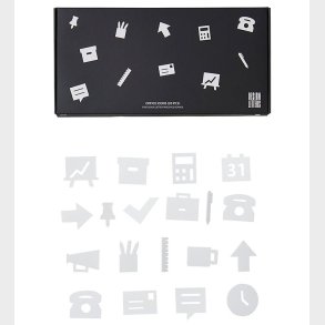 Design Letters Ikoner - Kontor - Hvid