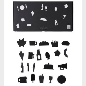 Design Letters Ikoner - Mad - Sort