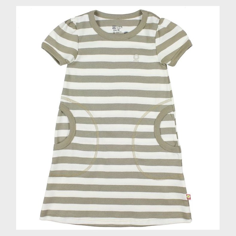 Katvig Kjole - Sand/Creme stribet