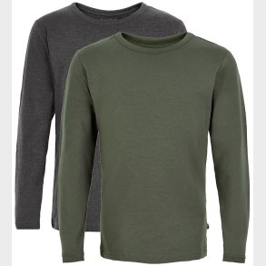 Minymo Bluse - 2-pak - Koksgr/Army