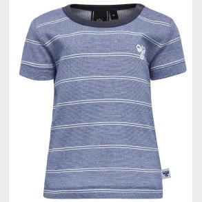 Hummel T-shirt - HMLAlexander - Navystribet