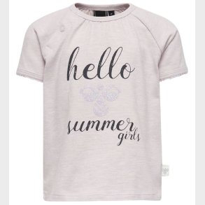 Hummel T-shirt - HMLKaya - Lys Lavendel m. Tekst