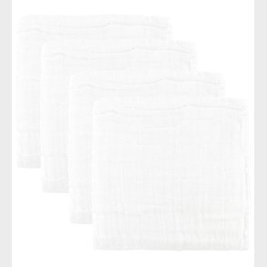 Pippi 4-pak Stofbleer - 65x65 cm - Hvid