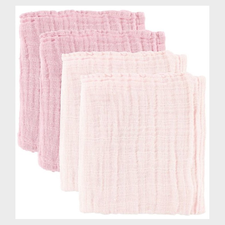 Pippi Stofbleer - 65x65 cm - 4-pak - Lyserd/Pudder