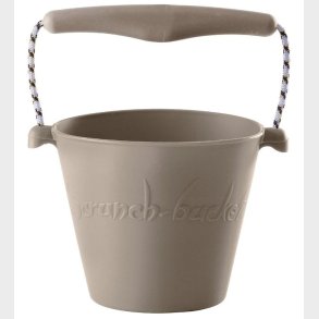 Scrunch Spand - Silikone - 13 cm - Lysegr