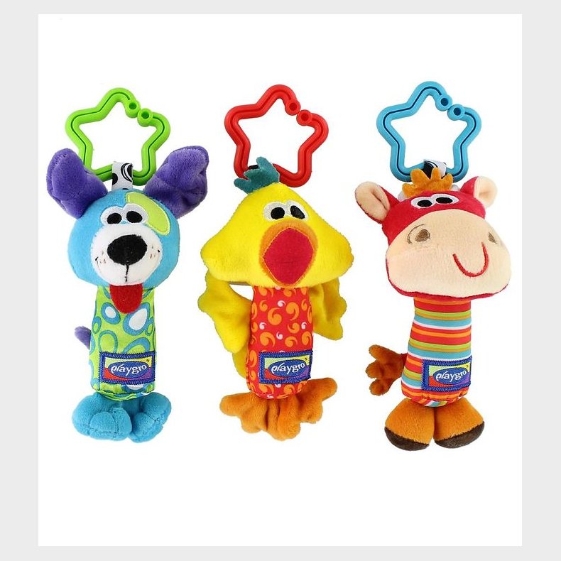 Playgro Barnevognsophng - 3-pak - Tinkle Trio