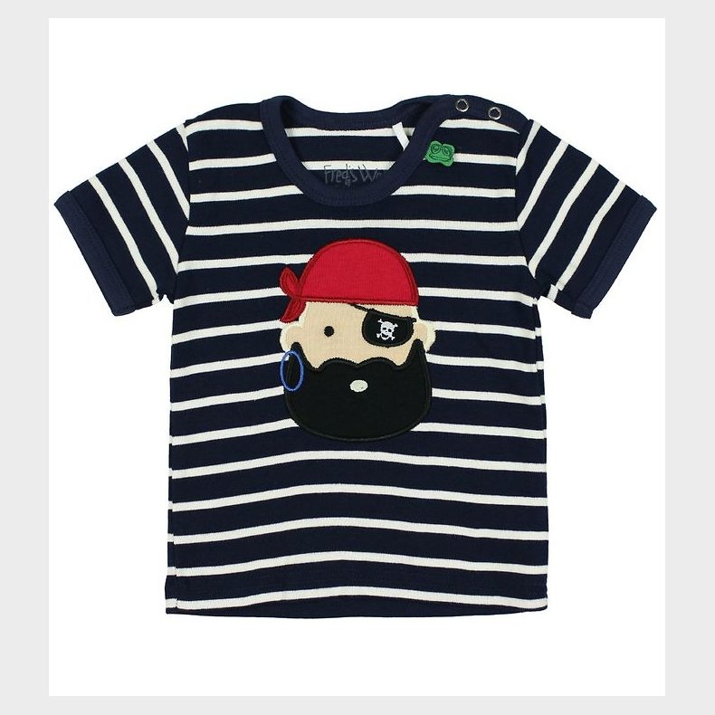 Freds World T-shirt - Navystribet m. Pirat