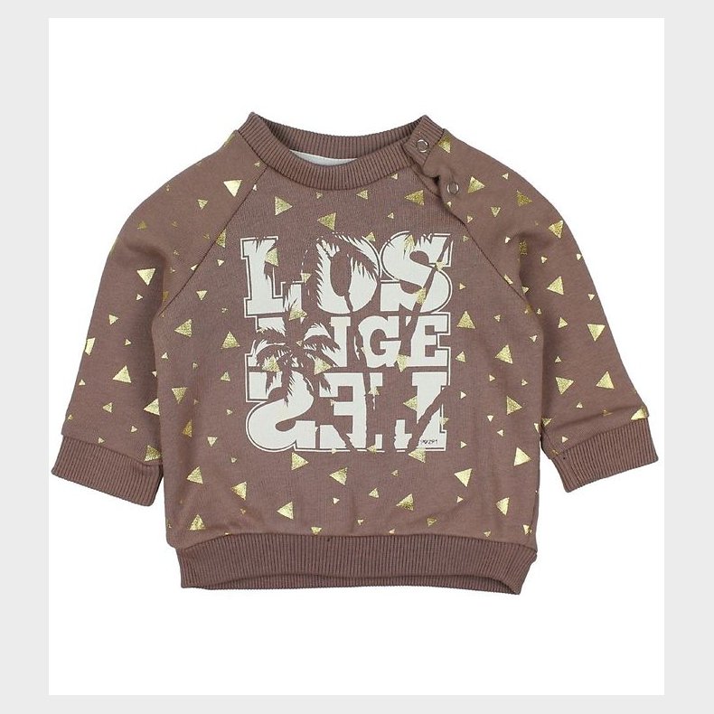 Petit by Sofie Schnoor Sweatshirt - Stvet Lilla m. Guld
